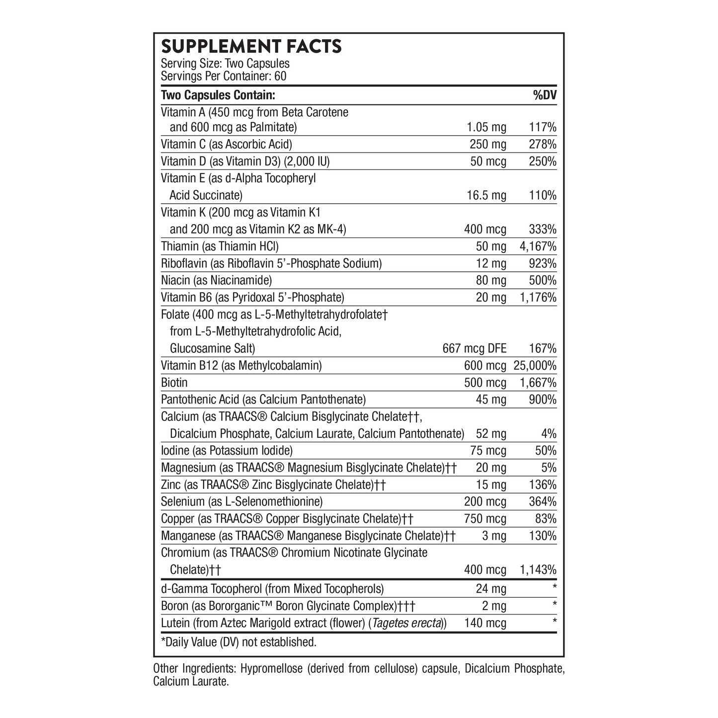 A daily multi with key nutrients that keep your body healthy and thriving*